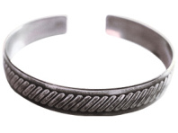 Славянский браслет из мельхиора "Распаханное поле"