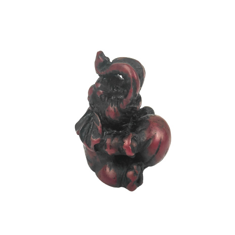 Сувенир из керамики Счастливый слоник с мячом 4,5см