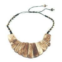 Тибетское костяное колье пластинчатое высота 4,4см