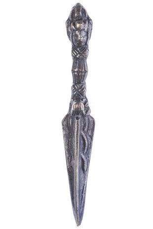 Ритуальный нож Пурба длиной 13см черного оттенка