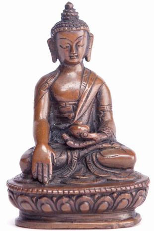Бронзовая статуя Будда Шакьямуни высотой 8,5см