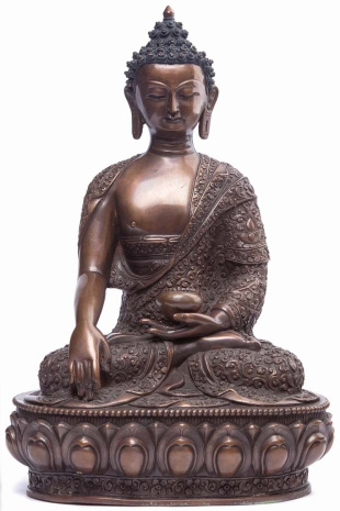 Бронзовая статуя Будда Шакьямуни 34см