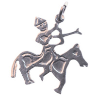 Славянская подвеска из мельхиора "Лучник"