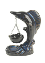 Восточная керамическая аромалампа Дельфин высотой 15см Восточная керамическая аромалампа Дельфин высотой 15см