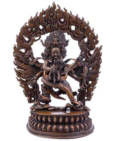 Бронзовая статуя Ваджракилая в союзе 20см