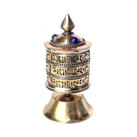 Молитвенный барабан настольный с мантрой высотой 9см
