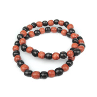 Бусы мужские из натурального дерева вокруг шей длина 40см