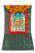 Рисованная Тханка Будда Шакьямуни 38х53см зеленая обшивка