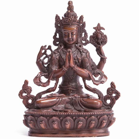 Бронзовая статуя Авалокитешвара 15см