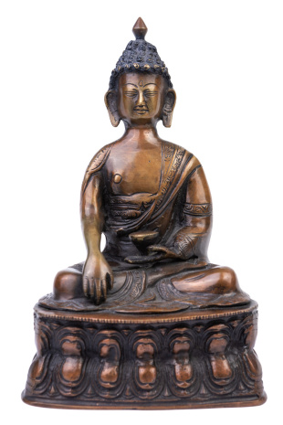 Бронзовая статуя Будда Шакьямуни 27см