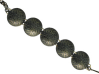 Славянский браслет из латуни "Пашня"