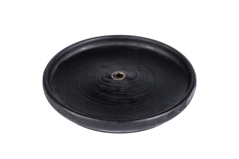 Подставка для благовоний из дерева Блюдце (черная) диаметром 12см (с широким отверстием 6мм)