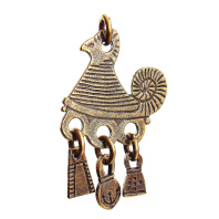 Славянская подвеска из латуни "Барашек"
