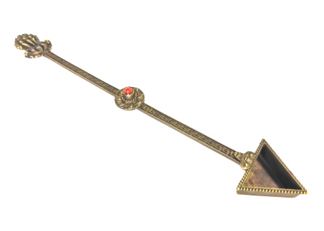 Ритуальная ложечка для подношений гневным идамам длиной 23см