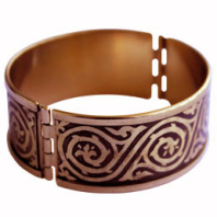 Славянский медный браслет "Лоза"