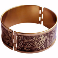 Славянский медный браслет "Сила солнца"