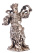 Бронзовая статуя с серебрением Страж юга 25см