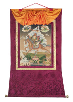 Рисованная Тханка Гесар 93х125см Рисованная Тханка Гесар 93х125см