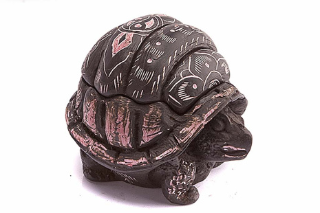 Сувенир-шкатулка из керамики Черепаха 7см