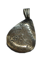 Славянская подвеска из мельхиора "Кельтские птицы"