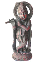 Сувенир из керамики Кришна с флейтой 16см Сувенир из керамики Кришна с флейтой 16см
