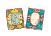 Рамка с росписью МИТХИЛА (для изображения, рисунка, фото) размер 12х10см Рамка с росписью МИТХИЛА (для изображения, рисунка, фото) размер 12х10см