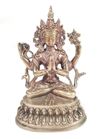 Бронзовая статуя Авалокитешвара 10см