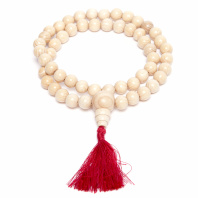 Буддийские четки 54 бусины из дерева Ясень диаметр 8мм