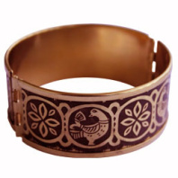Славянский медный браслет "Цветущий сад"