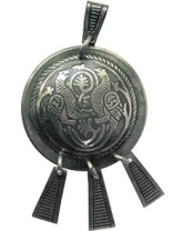 Славянская подвеска из мельхиора "Симарглы"