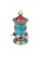 Молитвенный барабан настольный h-14см, диаметр 7,5см украшен бирюзой, кораллом и лазуритом