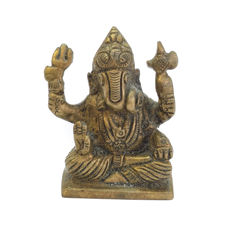 Латунная статуя Ганеша благословляющий 6,5см