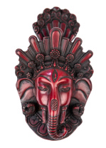 Сувенир из керамики маска Ганеша 15х9см Сувенир из керамики маска Ганеша 15х9см