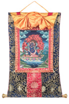 Рисованная Тханка Ваджрапани 55х80см Рисованная Тханка Ваджрапани 55х80см