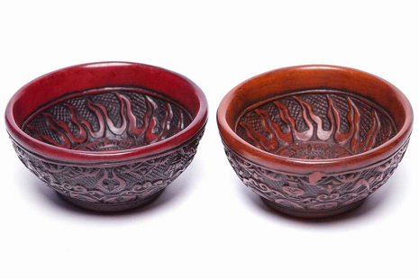 Сувенир из керамики Чаша с 8 символами диаметр 8,5см