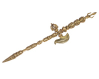 Ритуальный жезл Катванга (тантрический посох) с дигугом длиной 45см Ритуальный жезл Катванга (тантрический посох) с дигугом длиной 45см