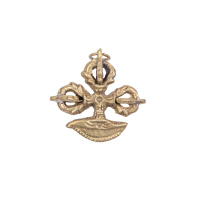 Тибетская подвеска Двойной Ваджр c дигугом длиной 3см