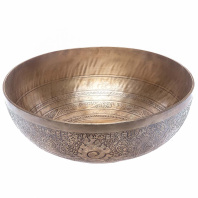 Кованая тибетская поющая чаша диаметр 36,5см Кованая тибетская поющая чаша диаметр 36,5см