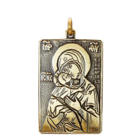 Славянская подвеска из латуни "Умиление"