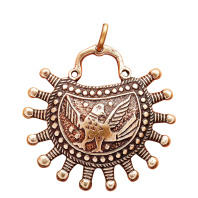 Славянский колт из латуни "Новгородский сокол"