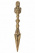 Ритуальный нож Пурба длиной 20см бронза золотистого оттенка