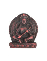 Сувенир из керамики Сарасвати барельеф 5см Сувенир из керамики Сарасвати барельеф 5см