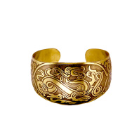 Славянский браслет из латуни "Чудище-дракон"