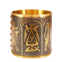 Славянский браслет из латуни "Трехсвятительский 2"