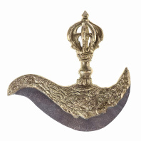 Ритуальный нож Дигуг длина 15см, высота 15см светлая бронза Ритуальный нож Дигуг длина 15см, высота 15см светлая бронза