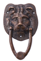 Восточная дверная ручка Лев с кольцом 15см