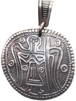 Славянская подвеска из мельхиора "Прообраз святой Софии"