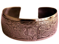 Славянский медный браслет "Знак Рюриковичей"