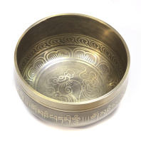 Литая тибетская поющая чаша форма "Японская" диаметр 13см