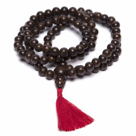 Буддийские четки 108 бусин из дерева Акация диаметр 8мм